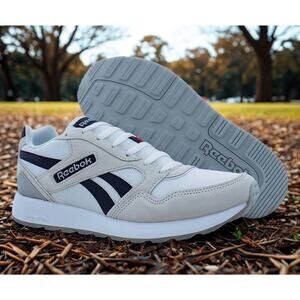 Reebok GL 1000 Men’s 10.5 White Suede Lace Up Lifestyle Sneakers GZ23239 NWOB